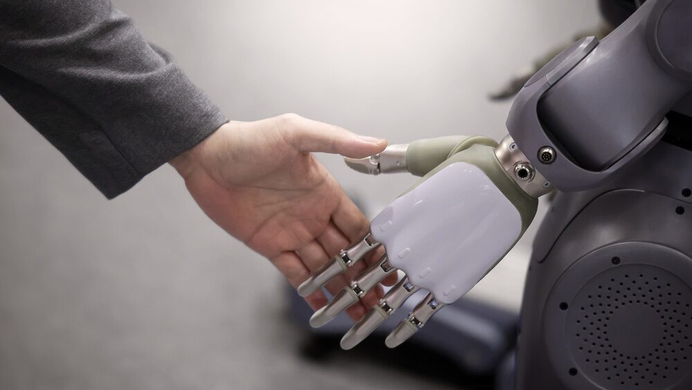 Robot in azione durante l'esperimento di Enigma