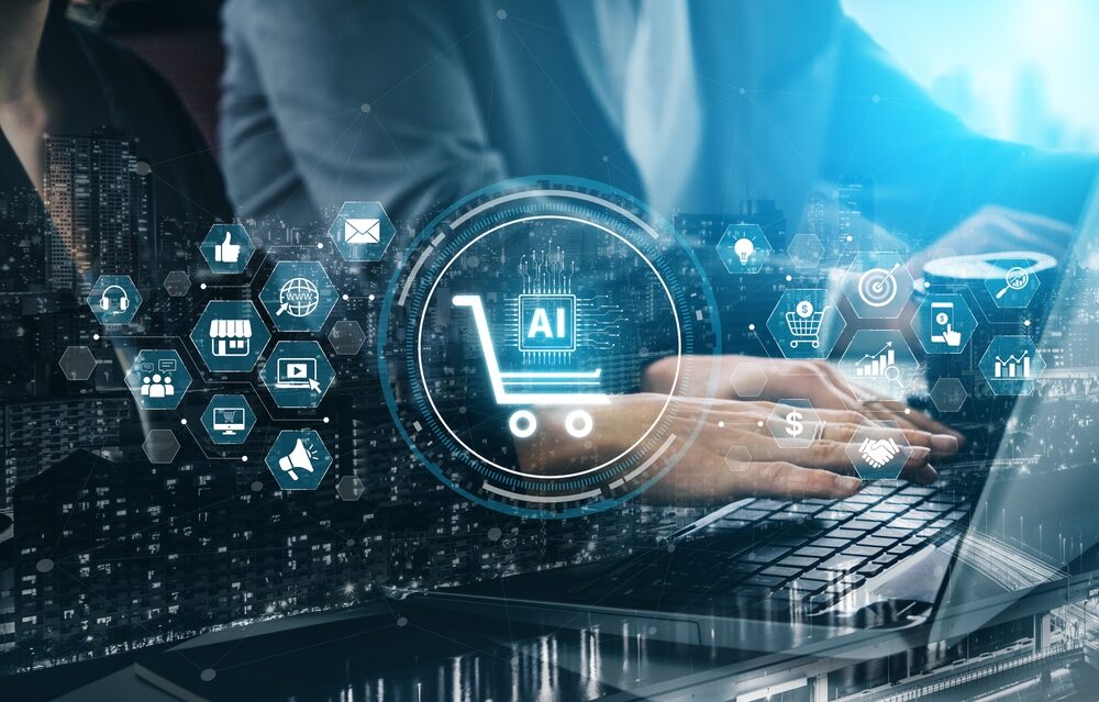 Immagine rappresentativa dell'ottimizzazione dell'e-commerce con AI
